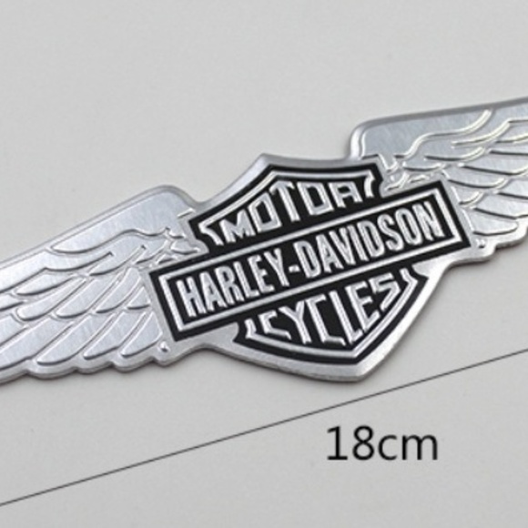 Brand New Silver Harley-Davidson Aluminum Emblem Sti… - Picture 5 of 8